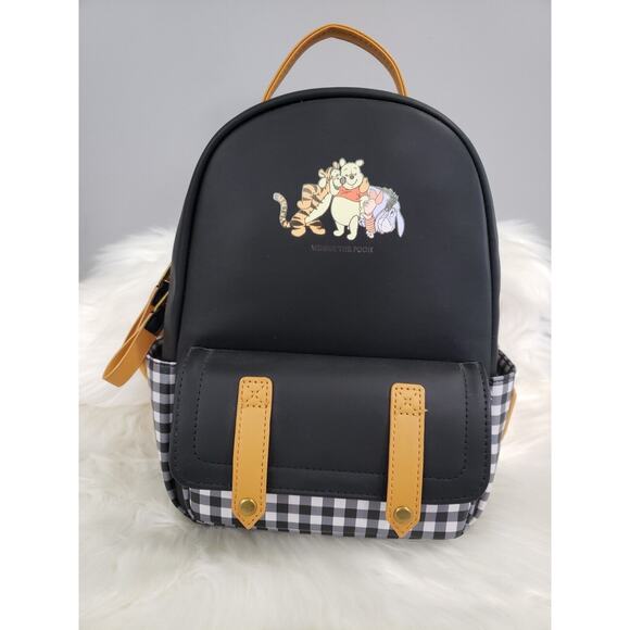Loungefly Disney Winnie the Pooh Gingham Mini Backpack Exclusive Picnic Plaid